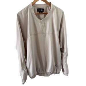 FootJoy Golf Pullover Men's XL Windbreaker V-Neck Long Sleeve FJ Jacket